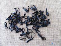 9Pkts x 200Pcs Black Disposable Hair Bands Elastic Rubber Band R