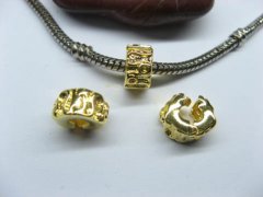 10 Gold Plated European Stopper Beads Clips pa-c29 10 Gold Plated European Stopper Beads Clips pa-c29
