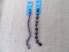 12Strands x 10Pcs Purple Glass Beads Unfinished Beaded Bracelets 12Strands x 10Pcs Purple Glass Beads Unfinished Beaded Bracelets