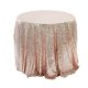 1Pc Rose Gold Sequin Table Cloth Cover Backdrop Wedding Party