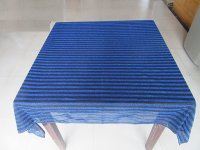 1Pc Blue Black Stripes Table Cloth Table Cover Wedding Party