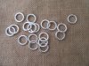 100Pcs Silver Color Twisted Circle Beads DIY Jewelry Finding