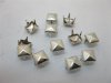 500Pcs Silver Color Pyramid Studs 7x7mm Leather Craft