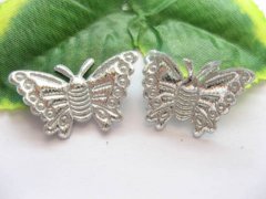 1000 Cute Silvery Butterfly Embellishments Trims jew-r162 1000 Cute Silvery Butterfly Embellishments Trims jew-r162