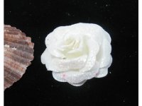 300 White Artificial Rose Flower Head Buds 35x18mm