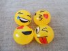 12 Funny Squishy Vivid Yellow smile face emoji Sticky Toys Mixed