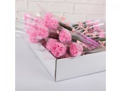 60Pcs Pink Bath Artificial Carnation Soap Flower Mother's Day 60Pcs Pink Bath Artificial Carnation Soap Flower Mother's Day