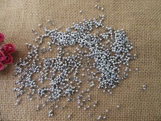 250g Silver Round Spacer Beads 3mm for DIY Jewellery Making