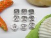 100pcs Metal Small Square Beads yw-ac-mb40 100pcs Metal Small Square Beads yw-ac-mb40