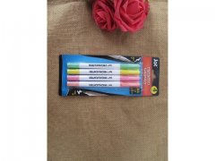 6Sheet x 4Pcs Highlighter Marking Pens Home Office Use