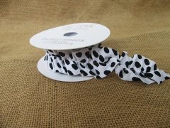 3Rolls Polka Dots Fabric Ribbon DIY Craft Trim Embellishments 3Rolls Polka Dots Fabric Ribbon DIY Craft Trim Embellishments