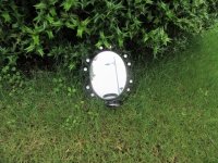 1X Hanging Classic Black Oval Clearer Makeup Mirror 32x26.5cm