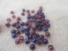 450g (400Pcs) Purple Rondelle Faceted Crystal Beads 10mm Mixed