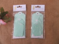 6Packs x 15Pcs Kraft Blank Gift Tag Label Wedding Party Favour