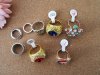10Packs Fashion Metal Rhinestone Gemstones Rings Assorted