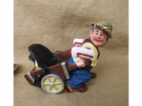 1Pc Farm Worker Statue Figures Decoration Room Display