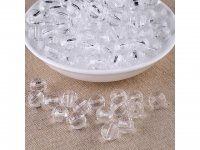 1800Pcs Clear Transparent Faceted Round Beads 8mm Jewellery Find