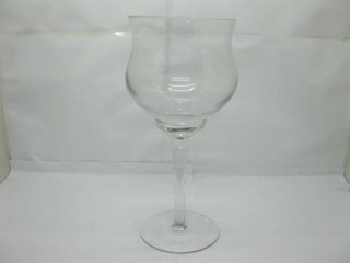 4X Clear Glass Stemmed Votive Candle Holder