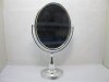 1X New Pedestal Oval Makeup Mirror Double Sided 3x Magnify