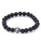 5X New Healing Bead Yoga Bracelet with Silver Lion Head Beads