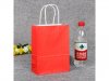 48 Bulk Kraft Paper Gift Carry Shopping Bag 21x15x8cm Red 48 Bulk Kraft Paper Gift Carry Shopping Bag 21x15x8cm Red