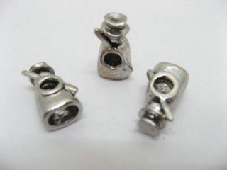 10 Alloy European Gentleman Thread Beads ac-sp359