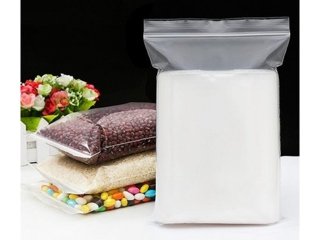 100 Clear Resealable Zip Lock Plastic Bags 15.5x10cm