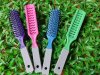 60 New Plastic Hairbrush Combs Mixed Color Wholesale