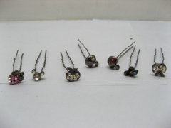 1Pc Assorted Hairpin with Rhinestones for girls ch-o289 1Pc Assorted Hairpin with Rhinestones for girls ch-o289
