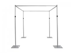 1Set Aluminium Square Top Backdrop Stand Party Background 3x3m