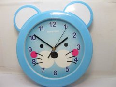 1Pc Blue Mouse Head Wall Clock Room Decoration 1Pc Blue Mouse Head Wall Clock Room Decoration
