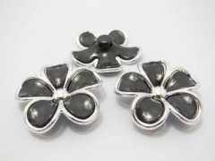 3x30Pcs Black Flower Hairclip Jewelry Finding Beads 4.5cm 3x30Pcs Black Flower Hairclip Jewelry Finding Beads 4.5cm