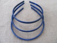20Pcs Dark Blue Headband Hair Bands Hair Hoops with Teeth 8mm Wi
