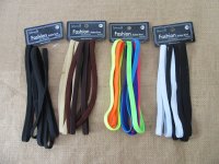 6Sheets X 6Pcs Colorful Long Hairbands Hair Elastic Rubber Band