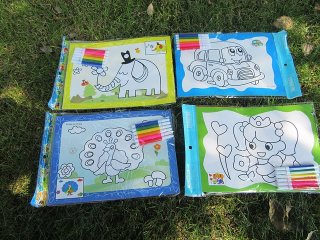 10Packs x 2Pcs Coloring Activity Pad with Color Pen Set for Youn