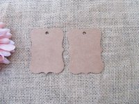 18Sheets x 25Pcs Blank Kraft Paper Gift Wrap Tags Gift Tags Part