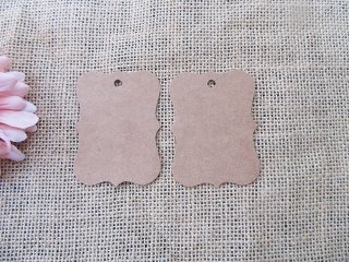 18Sheets x 25Pcs Blank Kraft Paper Gift Wrap Tags Gift Tags Part