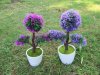 6Pcs Artificial Flower Plants In Pot Home Garden Party Decoratio