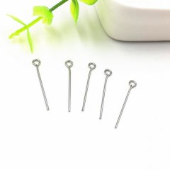 500Gram Silver Plated Eye Pins Jewelry Finding 37mm Long
