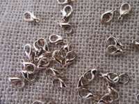 12Packs x 100Pcs Golden Plated Lobster Claw Clasp Jewelry Findin