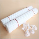 144Sets White Plastic Balloon Sticks Holders with Cups