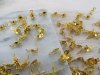 2500 Golden Plated Bead Tips Charlotte Crimps Finding