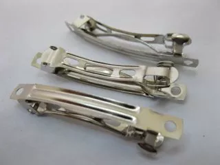 100 Metal Hair Clips Finding Barrette Base 5cm Size