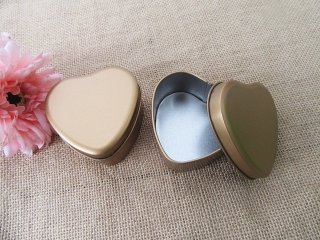 12Pcs Golden Heart Boxes Storage Case Jewellery Wedding Gift Box