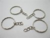 500 Metal Key Rings With Chains 25mm