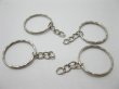 500 Metal Key Rings With Chains 25mm (image for) 500 Metal Key Rings With Chains 25mm