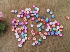 250gram Flower Polymer Clay Beads Charms 9-10mm Dia. 250gram Flower Polymer Clay Beads Charms 9-10mm Dia.