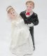 10X Bride & Groom Wedding Cake Decoration 4.5cm 10X Bride & Groom Wedding Cake Decoration 4.5cm