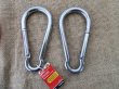 (image for) 1Pc Heavy Duty Stainless Steel Carabiner Key Rings Key Holder Ch