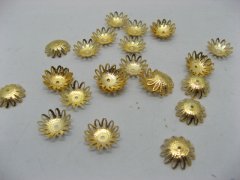(image for) 1000 Golden Filigree Flower Bead Caps 17mm ac-bc65